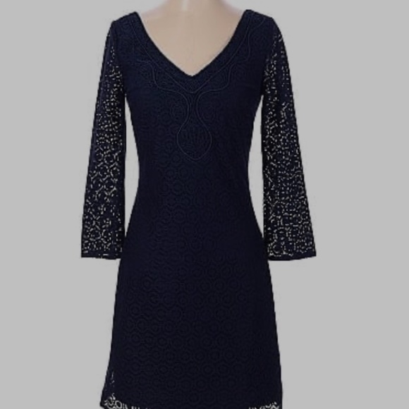 Gorgeous Lilly Pulitzer Navy Dress - Picture 2 of 6